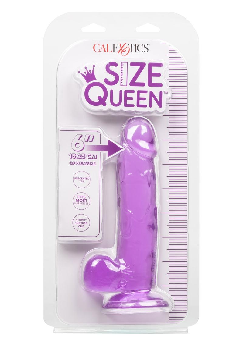Consolador tamaño Queen - 6 pulgadas - Morado
