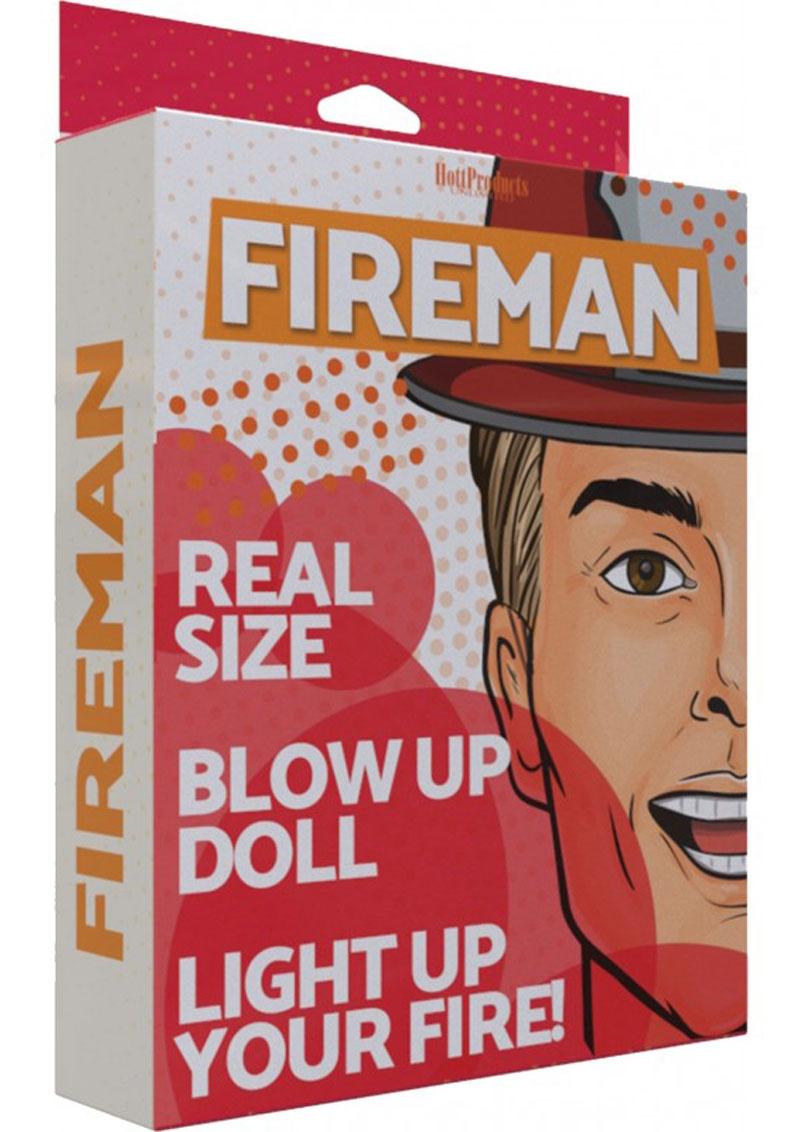 Muñeco inflable de bombero de 1,6 m - Vainilla
