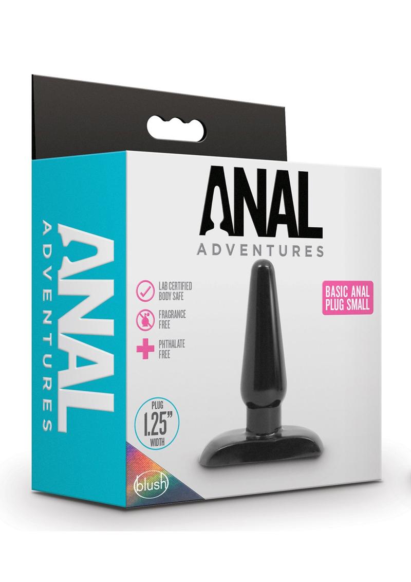 Plug anal básico Anal Adventures - Pequeño - Negro