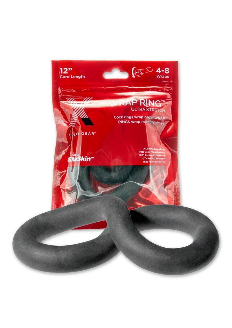 Anillo envolvente de silicona Xplay ultraelástico de 30 cm (12 pulgadas) - Negro