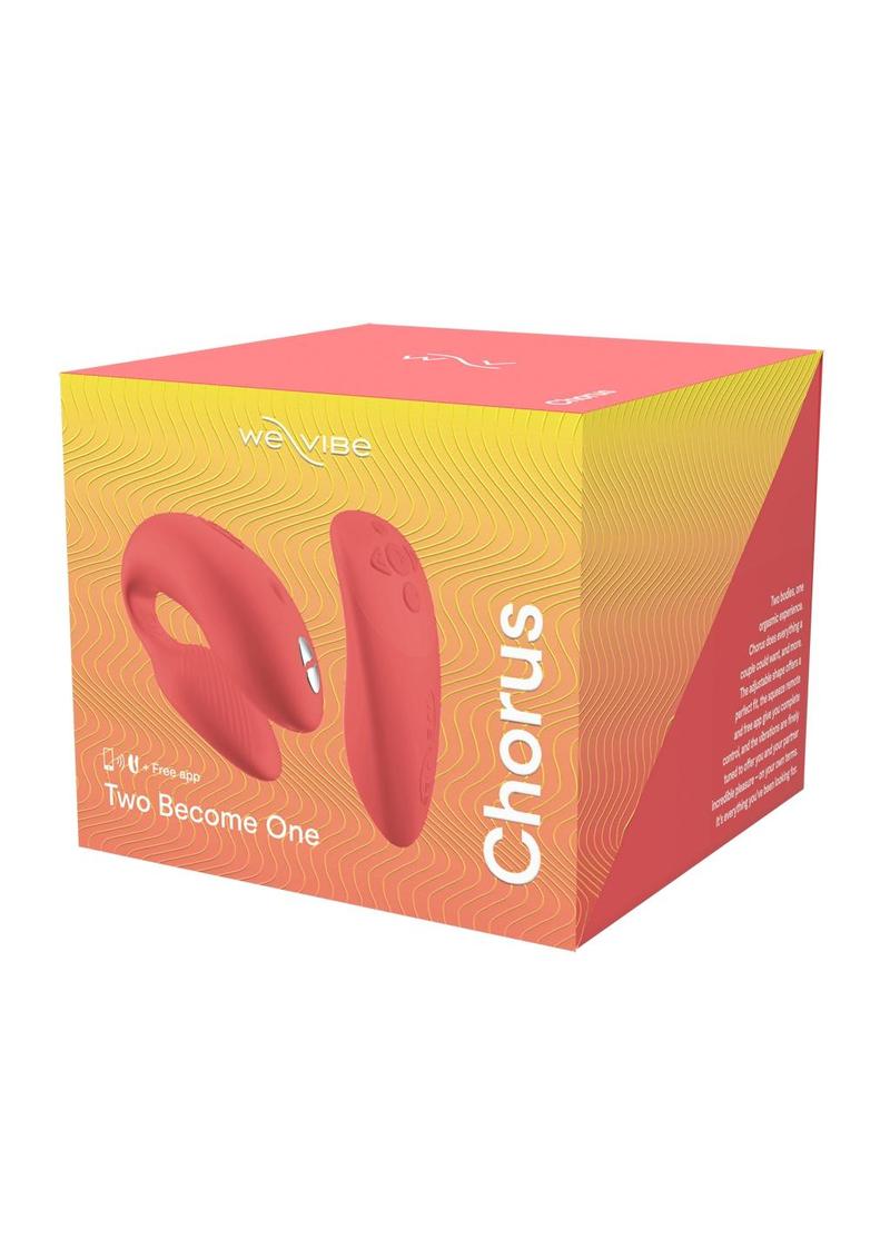 Vibrador recargable para parejas We-Vibe Chorus con control remoto - Crave Coral