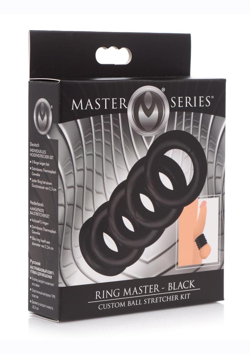 Kit de estiramiento de bolas Master Series Ring Master (kit de 6 piezas) - Negro