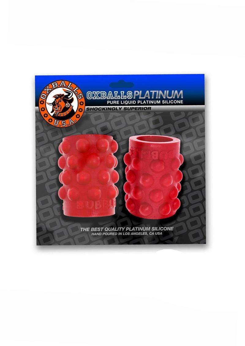 Succionadores de pezones de silicona Bubbles - Rojo