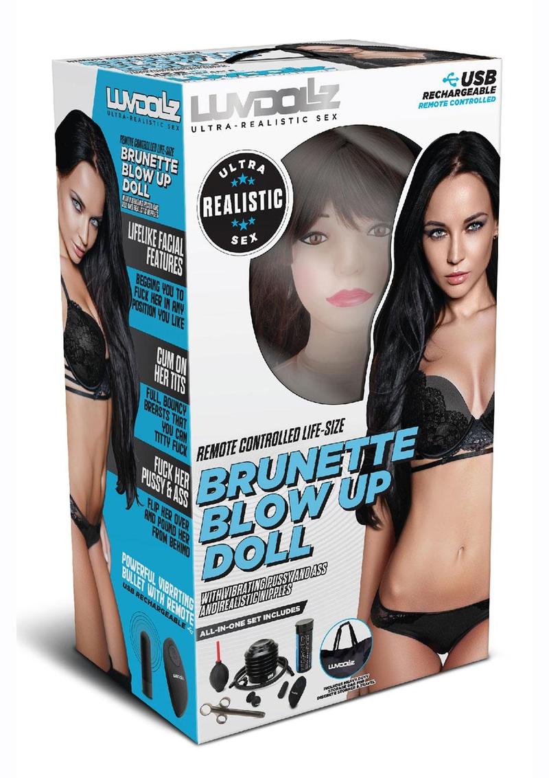 Muñeca inflable de tamaño real con vibración y control remoto Luvdollz - Vainilla
