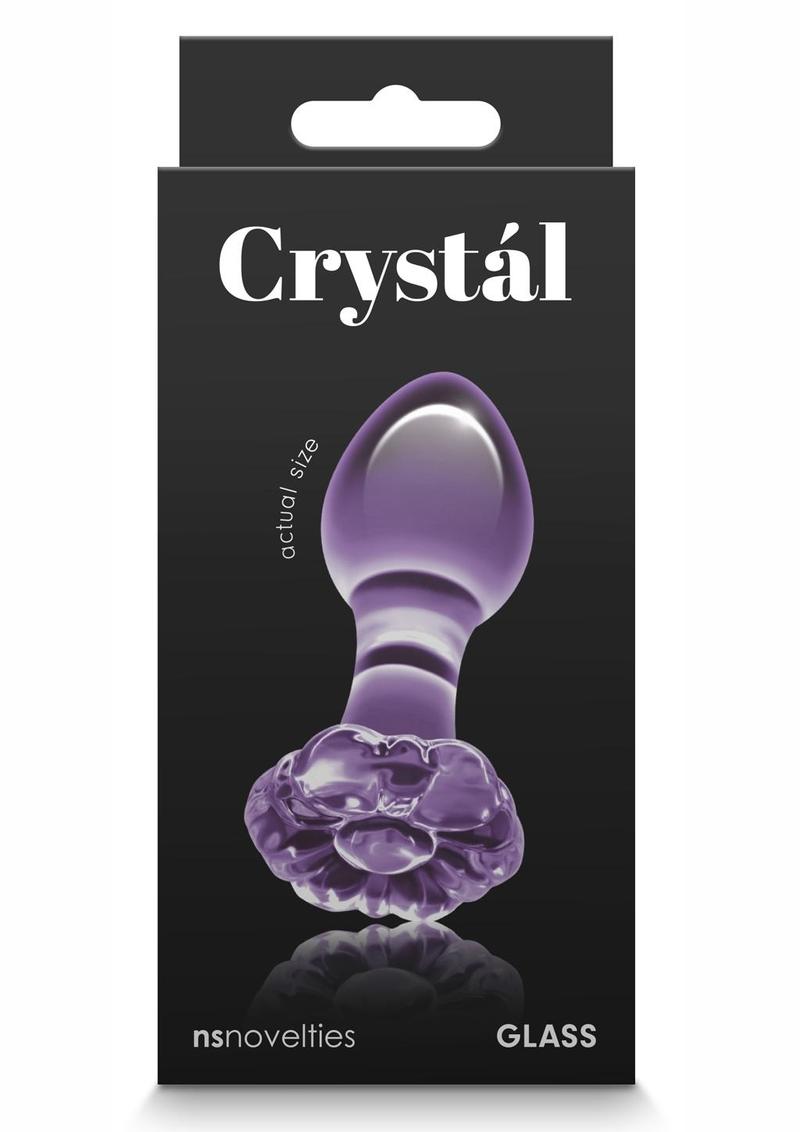 Sonda de cristal de primera calidad con forma de flor - Morado
