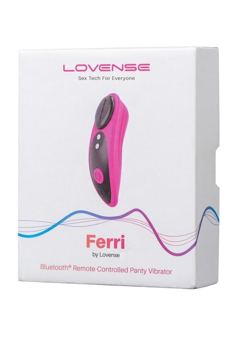 Vibrador de silicona para bragas Lovense Ferri, compatible con la app - Rosa/Negro