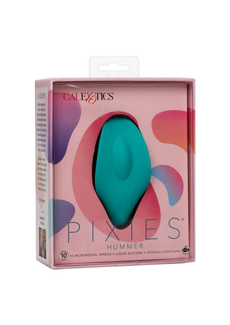 Masajeador de silicona recargable Pixies Hummer - Verde