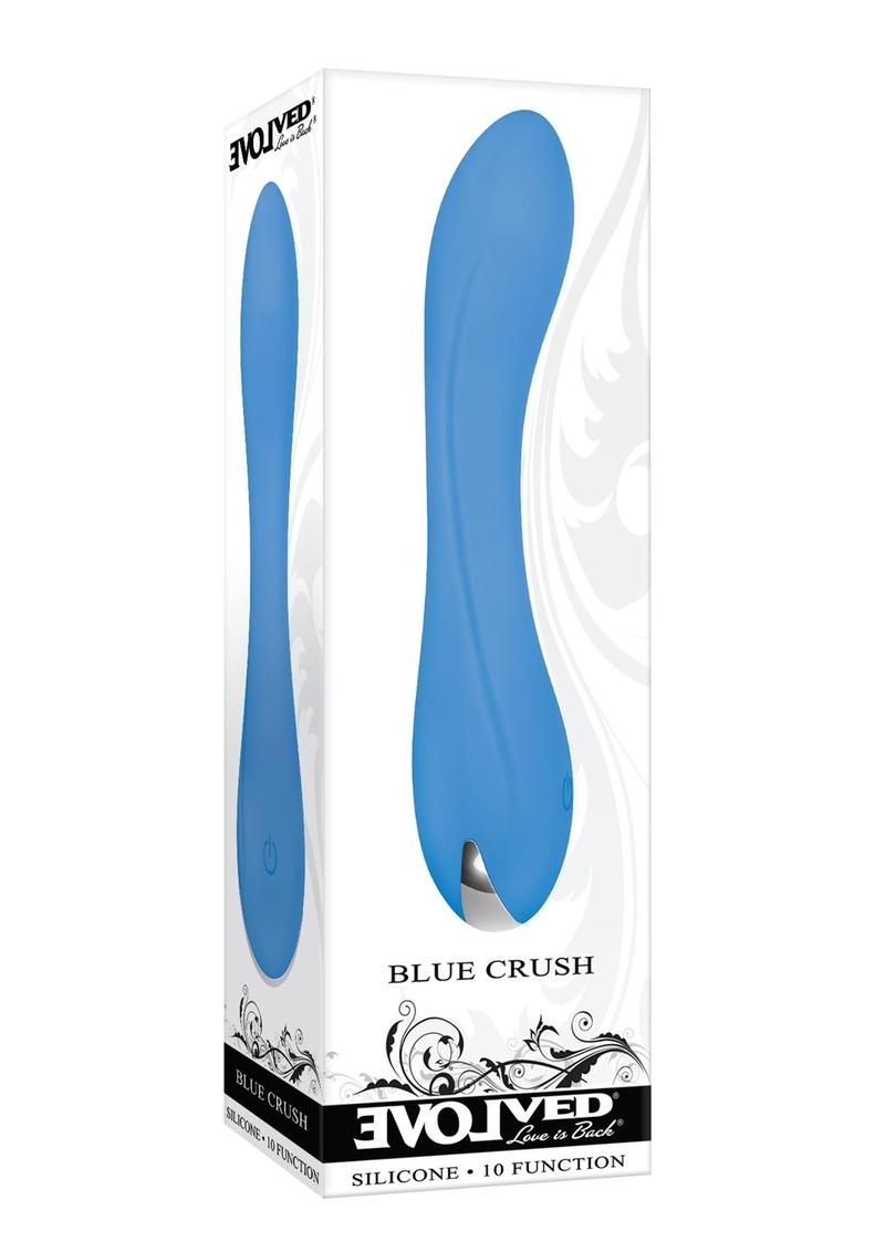 Vibrador de silicona recargable Blue Crush