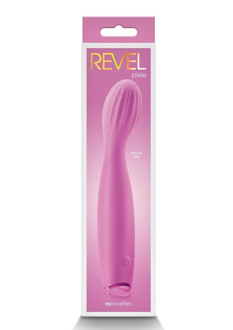 Vibrador de punto G de silicona recargable Revel Pixie - Rosa