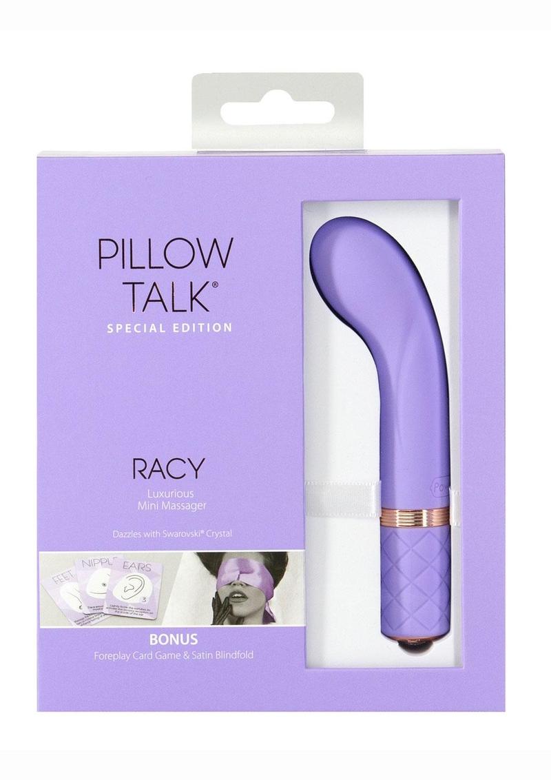 Mini vibrador de punto G recargable de silicona picante Pillow Talk Edición Especial - Morado/Oro Rosa
