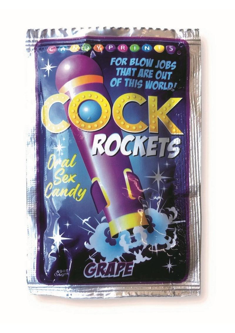 Caramelos para sexo oral Cock Rockets - Uva