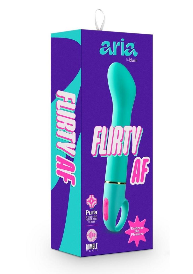 Vibrador de silicona Aria Flirty AF - Verde azulado