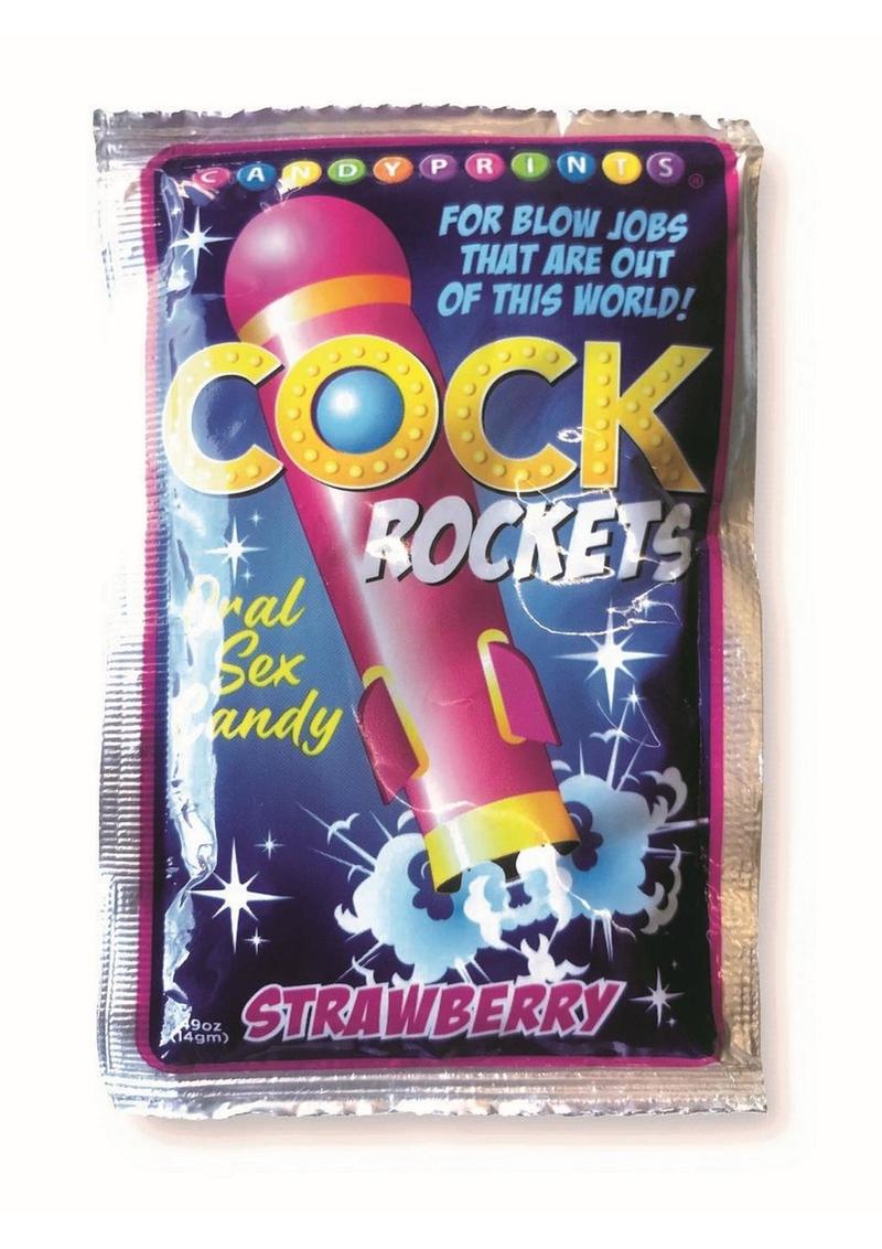 Caramelos para sexo oral Cock Rockets - Fresa