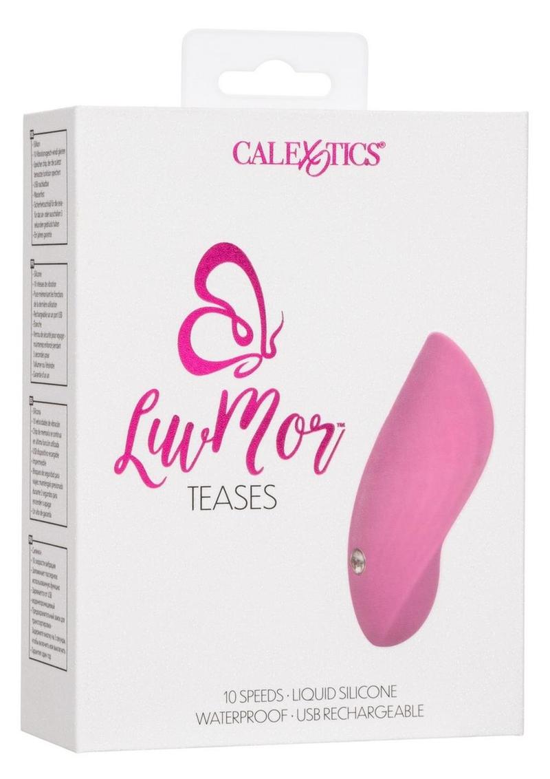 Masajeador de silicona recargable LuvMor Teases - Rosa