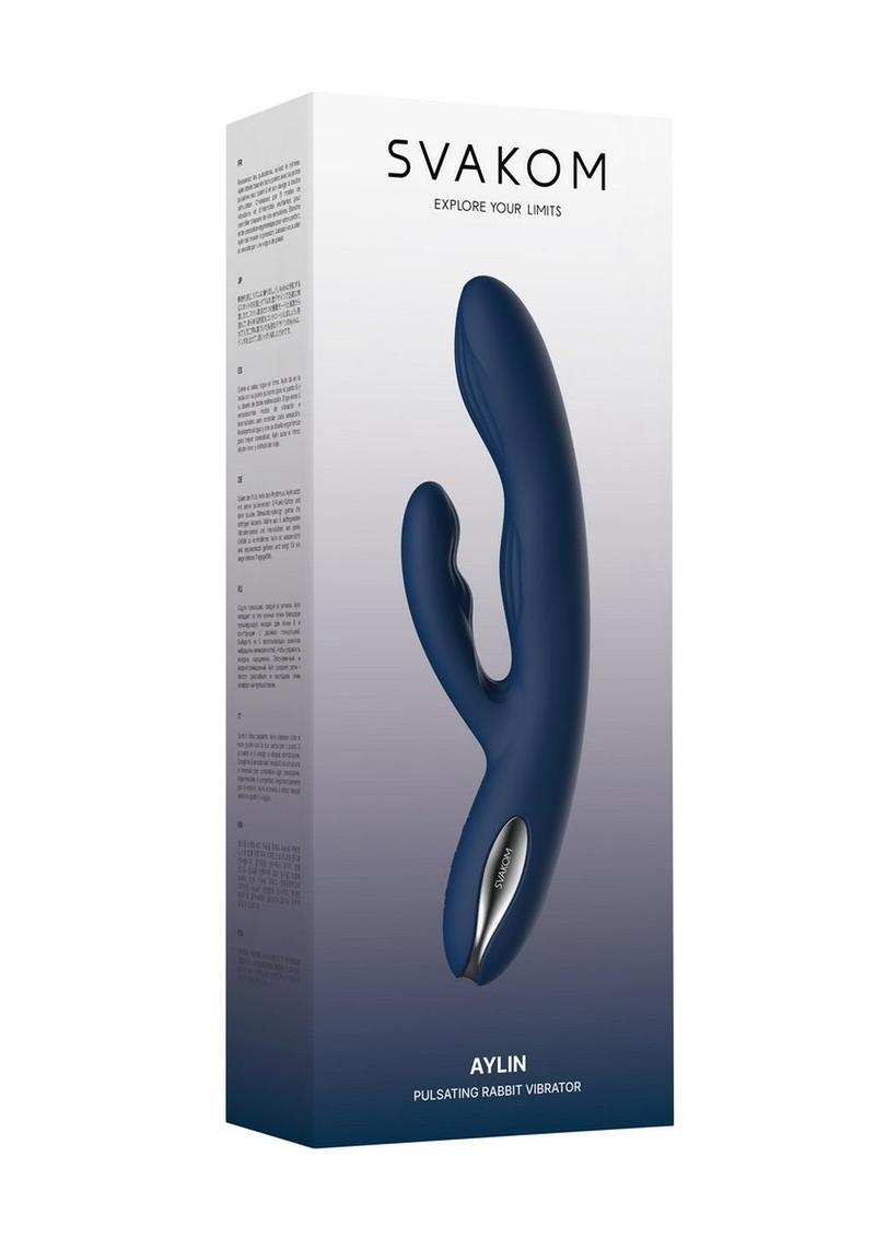 Svakom Aylin Vibrador de Silicona - Azul/Plata
