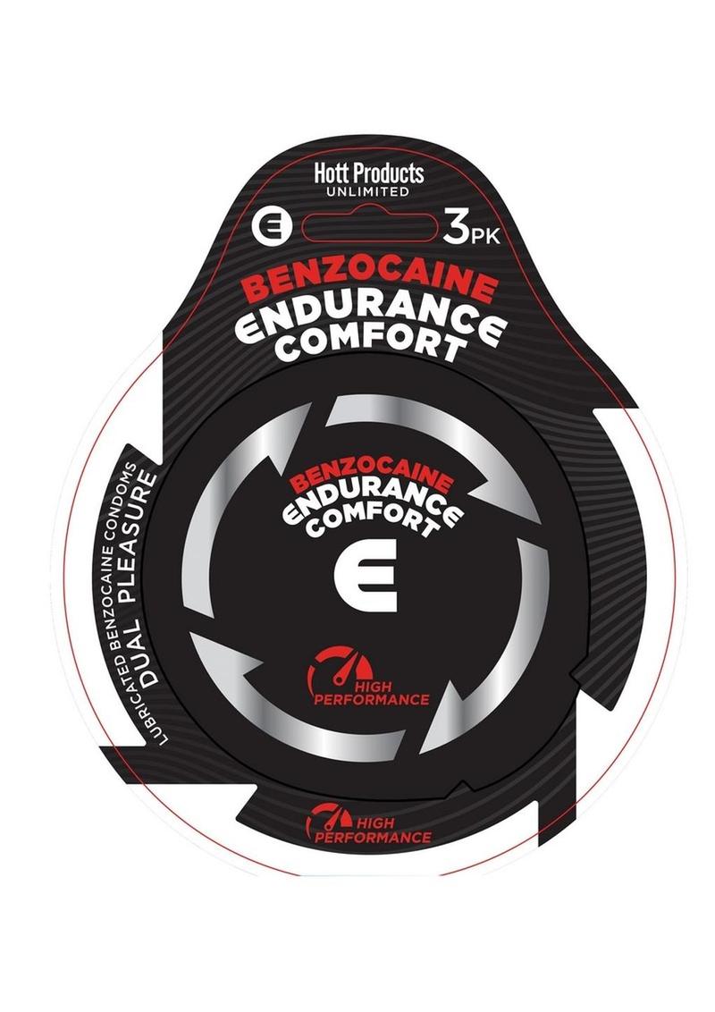 Condones Endurance Comfort con benzocaína (3 por paquete)