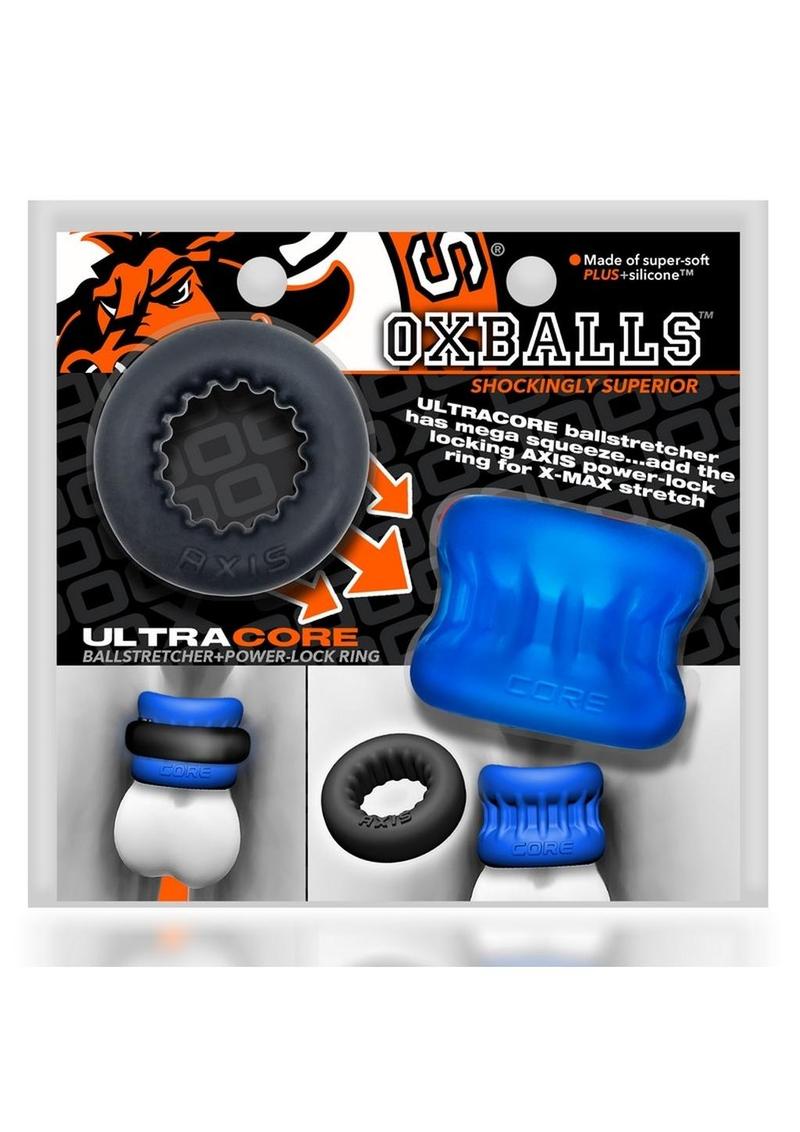 Estiramiento de bolas Ultracore Core con anillo de eje - Azul hielo
