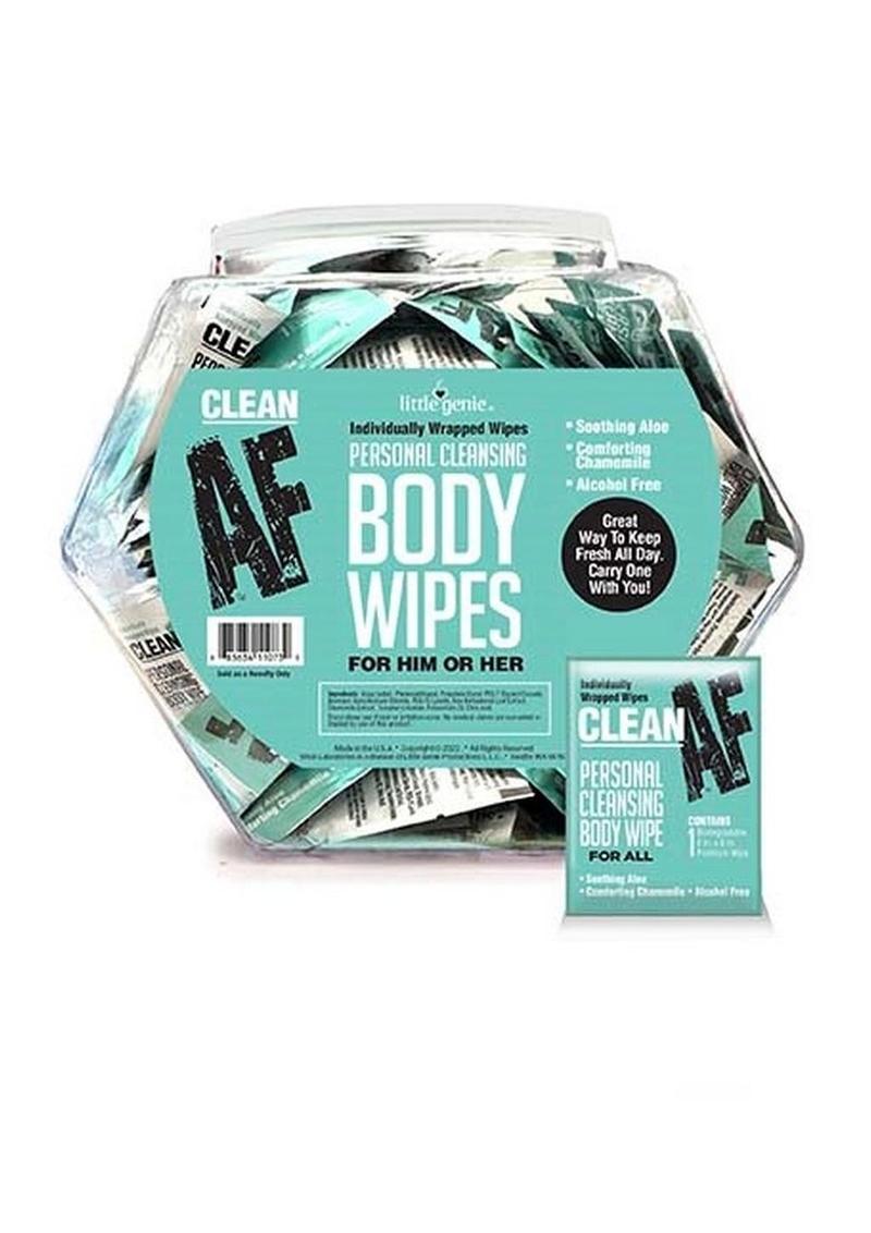 Toallitas individuales Clean AF para el cuerpo (96 por recipiente)