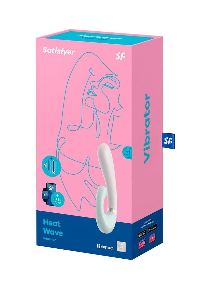 Vibrador de silicona con forma de conejo Satisfyer Heat Wave - Menta