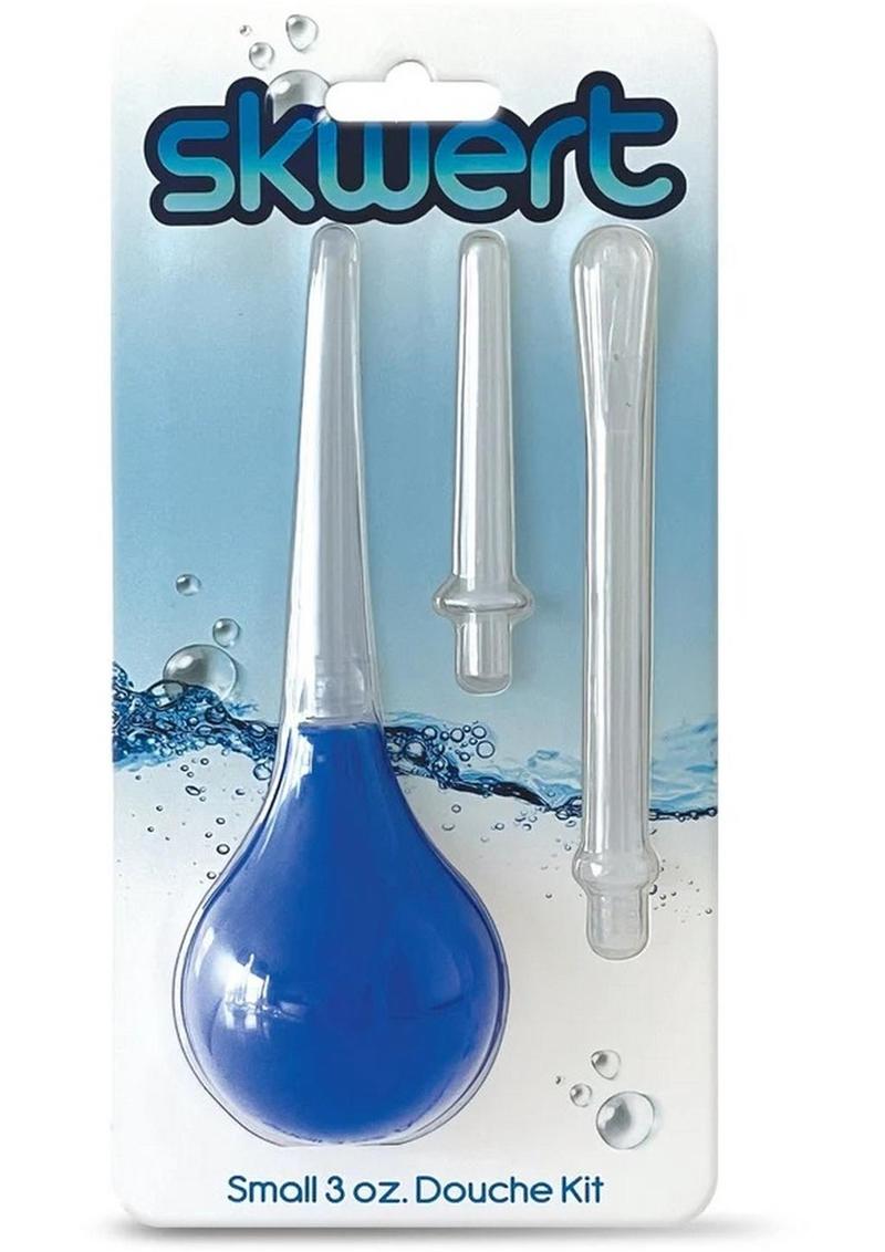 Kit de ducha vaginal Skwert pequeño de 85 ml (3 oz) - Azul