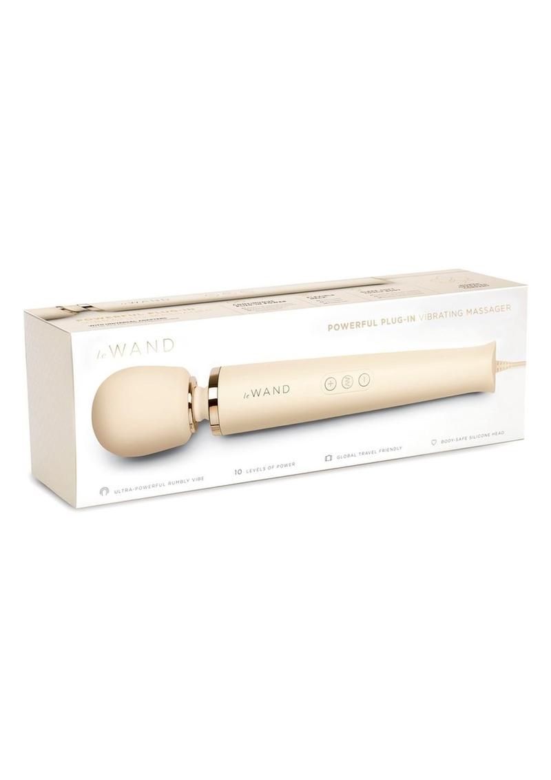 Masajeador vibratorio Le Wand Plugin - Crema