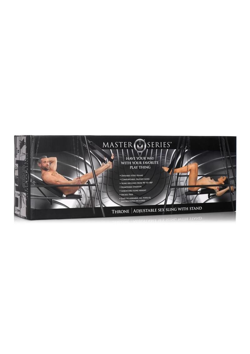 Arnés sexual ajustable Master Series Throne con soporte