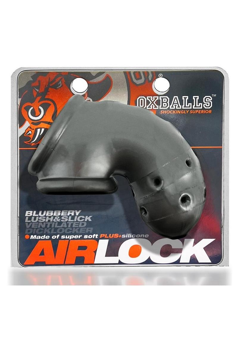 Dispositivo de castidad de silicona ventilado Airlock Air-Lite - Acero