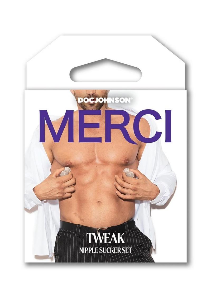 Juego de succionadores de pezones Merci Tweak - Transparente