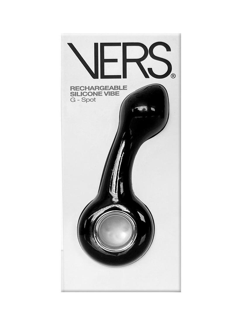 Vibrador de silicona recargable Vers G-Spot - Negro