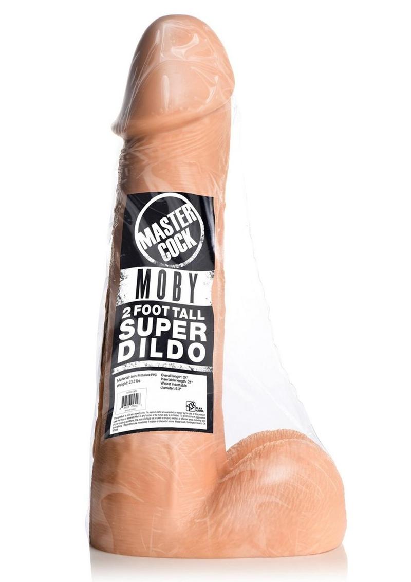 Consolador supergrande Master Cock Moby de 60 cm de altura - Vainilla