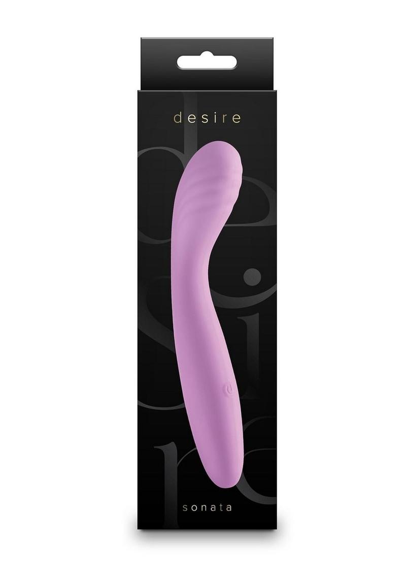 Vibrador de punto G de silicona recargable Desire Sonata - Lavanda