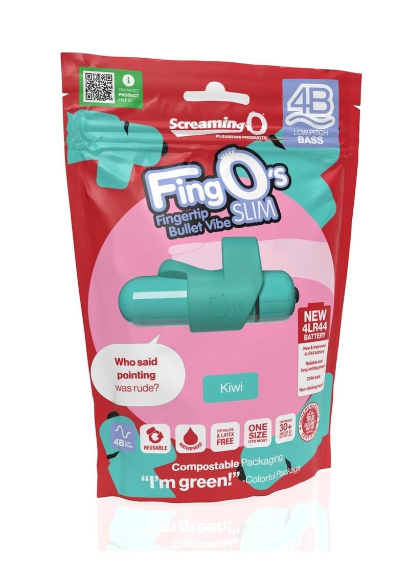 Vibrador de dedo 4B FingO Slim - Kiwi