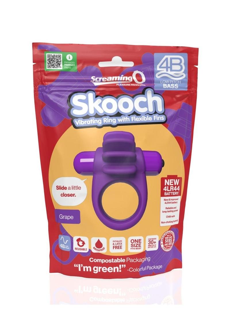 Anillo vibrador para el pene 4B Skooch - Uva