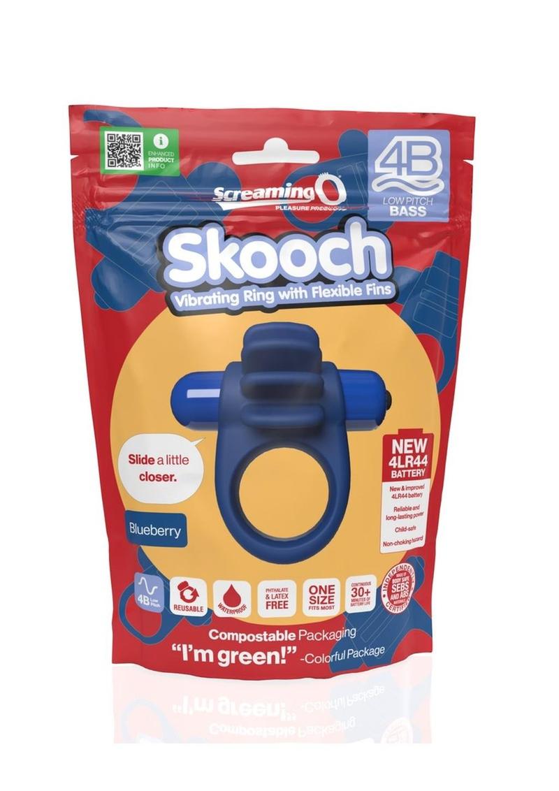 Anillo vibrador para el pene 4B Skooch - Arándano