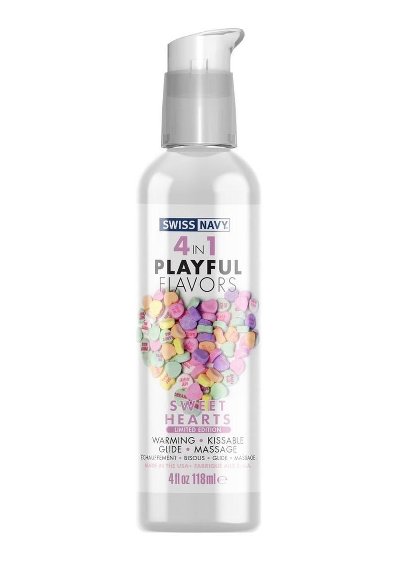 Lubricante 4 en 1 Sweethearts de Swiss Navy con sabor a calor, 113 g
