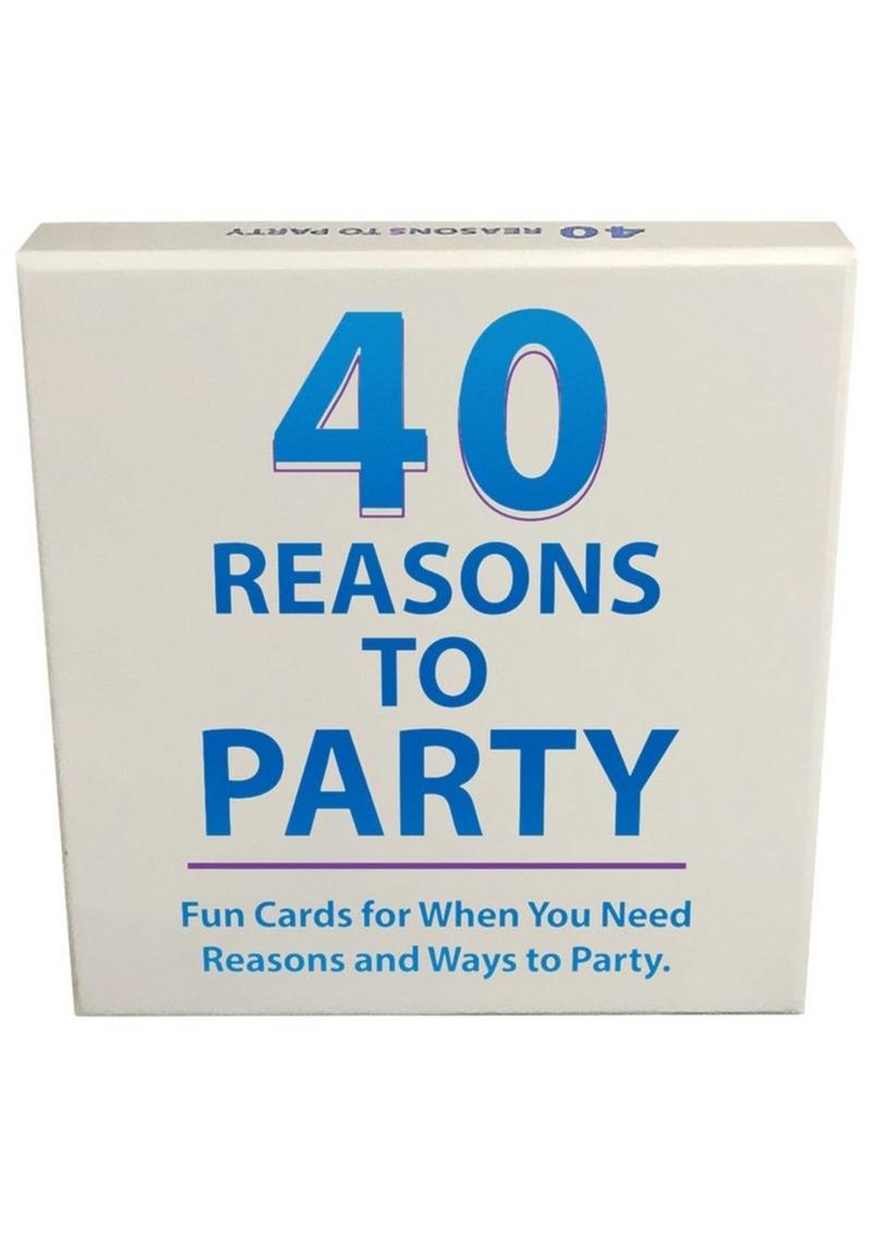 40 razones para el juego de cartas de fiesta
