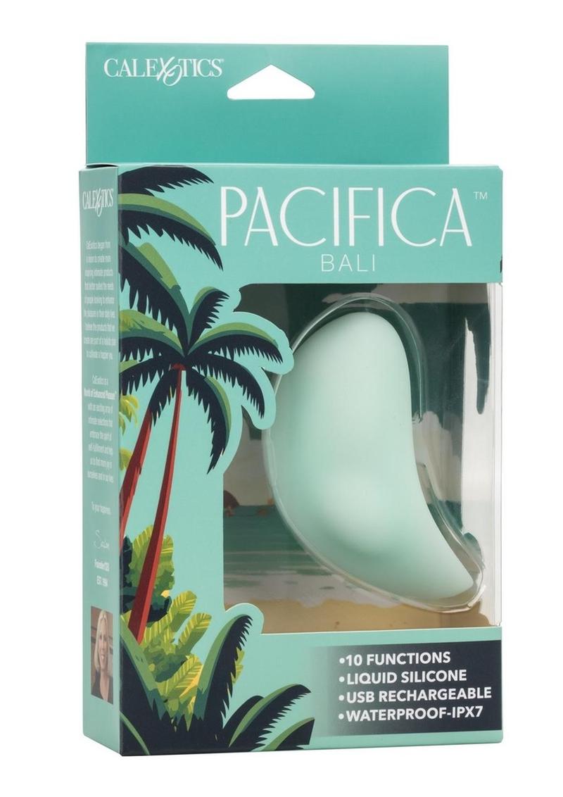Masajeador de clítoris de silicona recargable Pacifica Bali - Verde