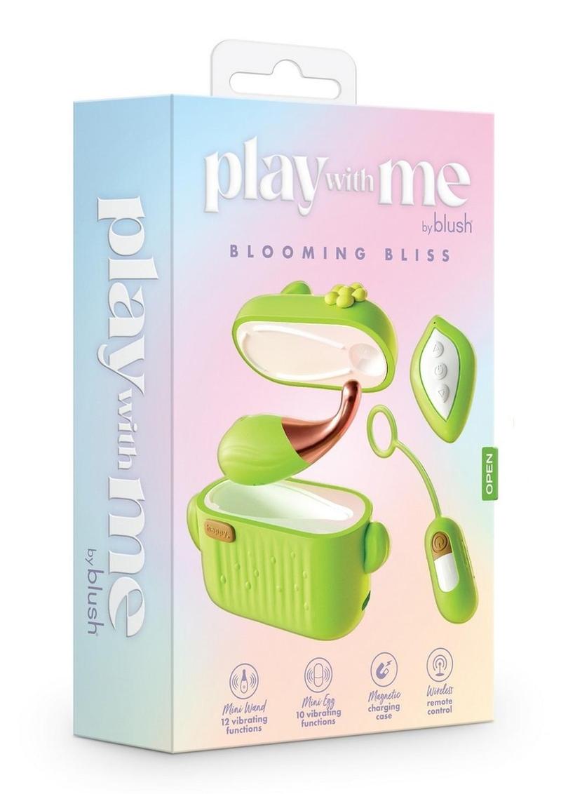 Mini vibrador de silicona recargable Play with Me Blooming Bliss - Verde