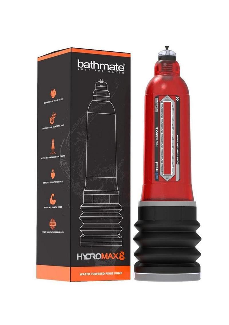 Bomba de pene Hydromax8 - Roja
