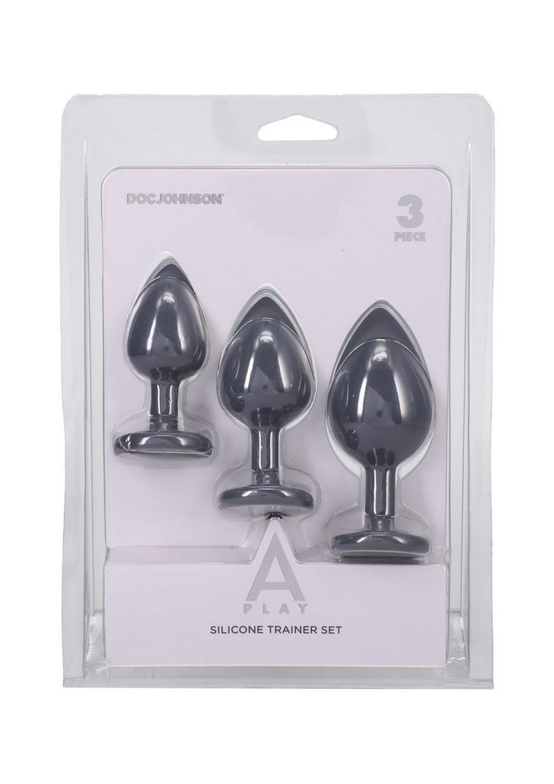 Entrenador anal de silicona A-Play - Gris