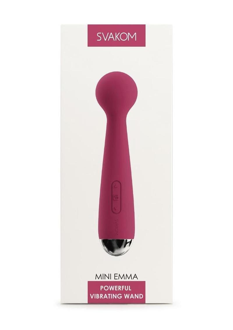 Svakom Mini Emma Mini Varita Recargable de Silicona - Rosa