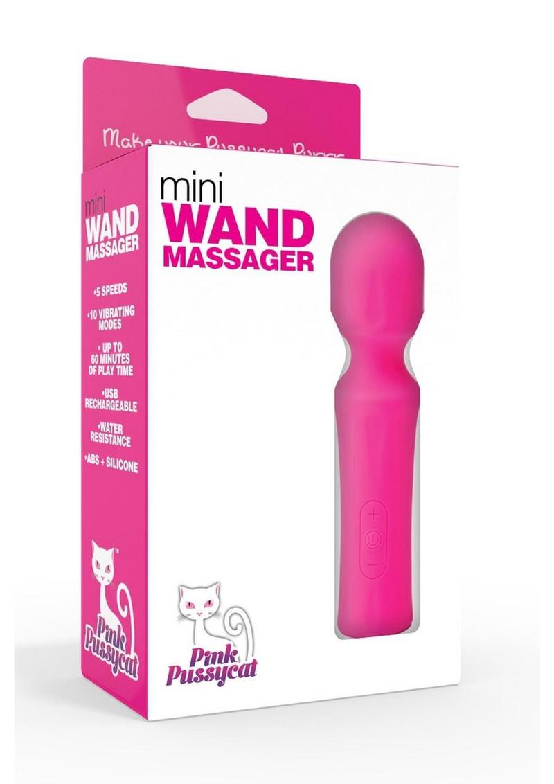 Mini masajeador vibrador recargable Pink Pussycat - Rosa