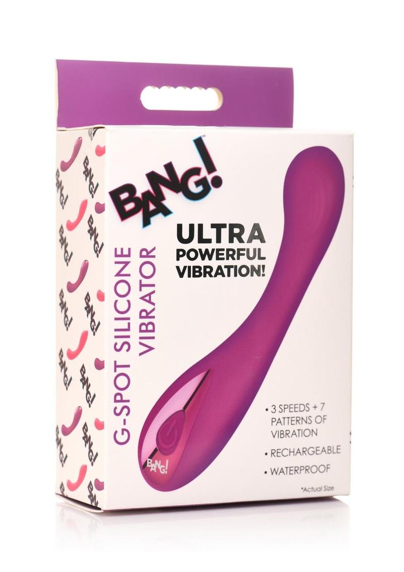 Vibrador de silicona recargable Bang! G-Spot - Morado
