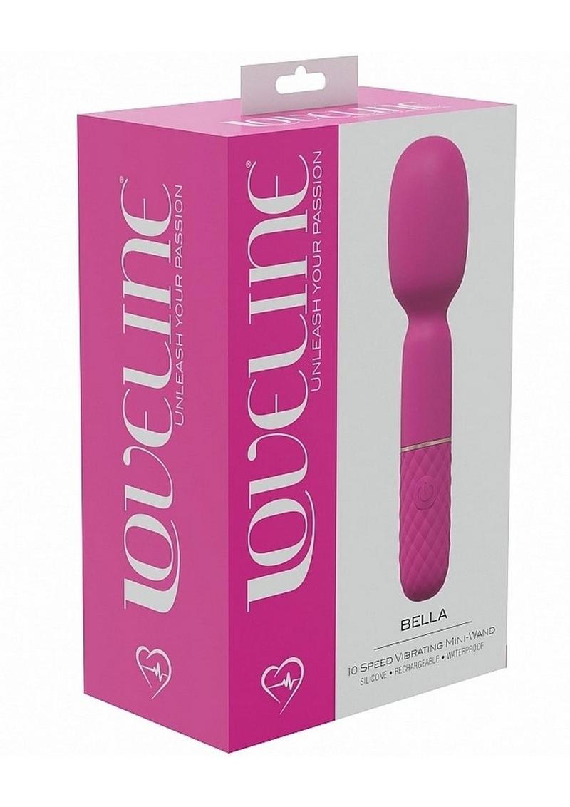 Mini varita de silicona recargable LoveLine Bella - Rosa
