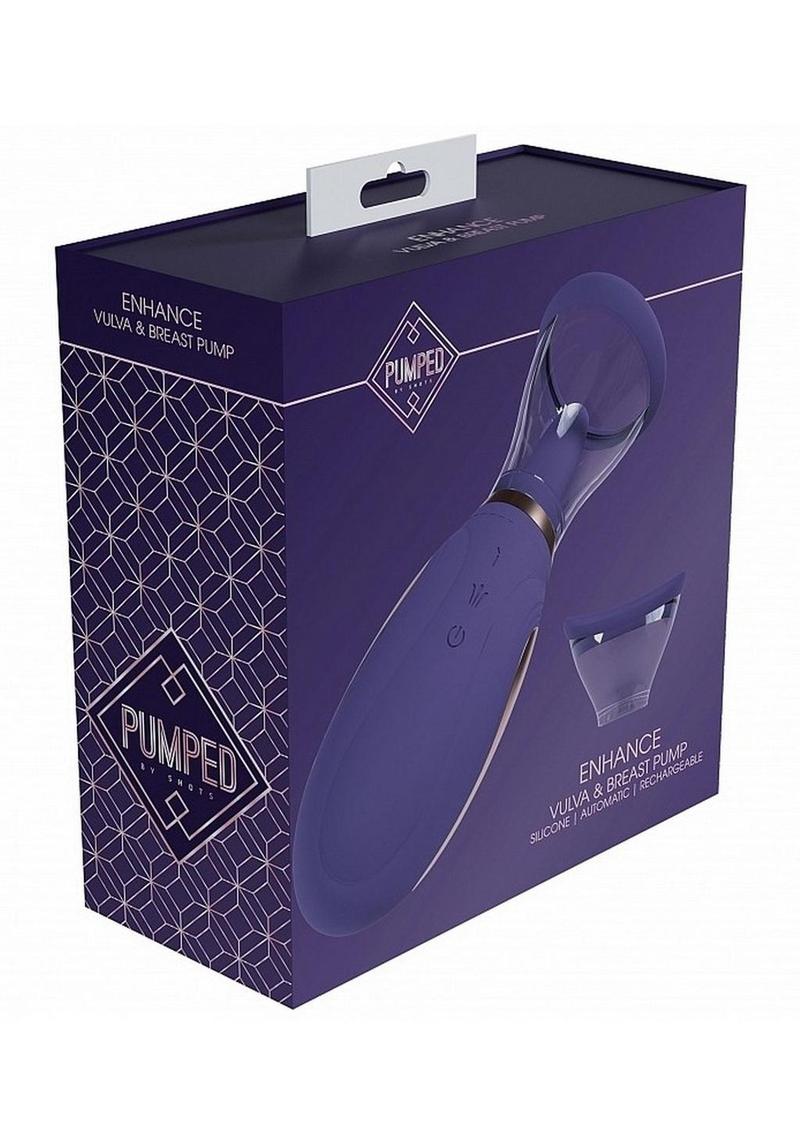 Extractor de leche y vulva automático mejorado de silicona recargable de 13 velocidades - Morado