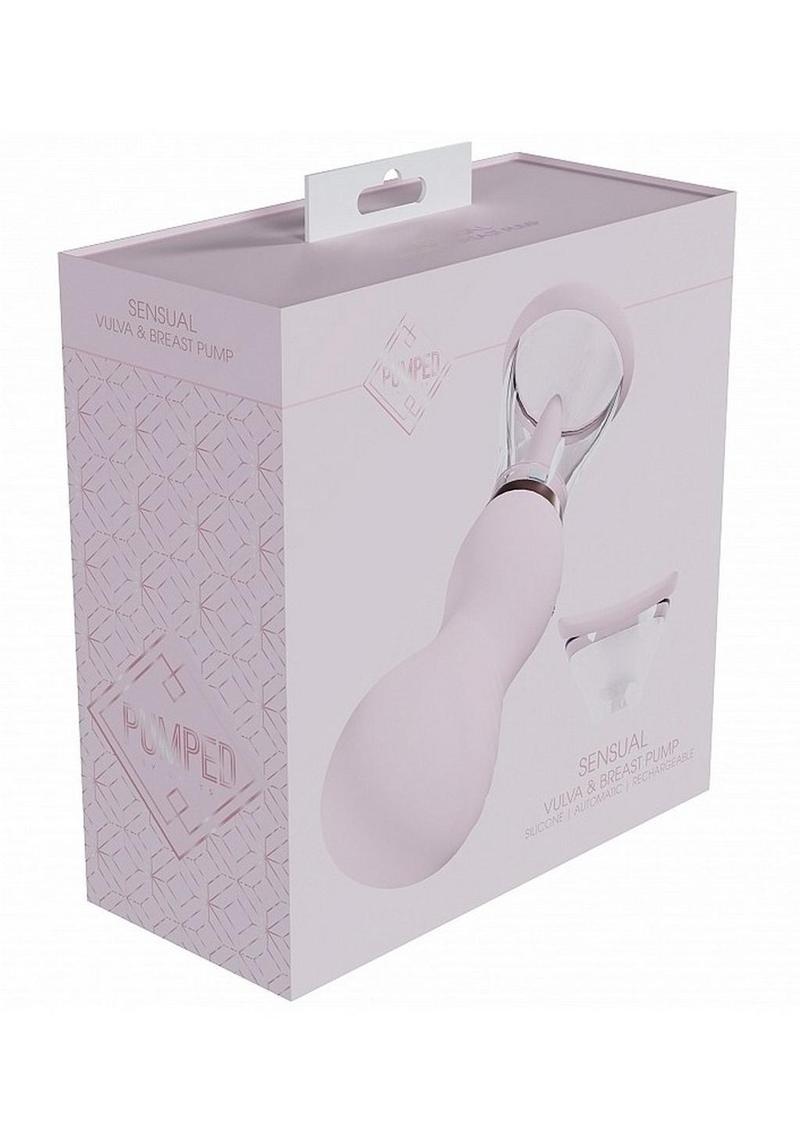 Extractor de leche y vulva automático, recargable, de silicona, de 13 velocidades, Pumped Sensual - Rosa