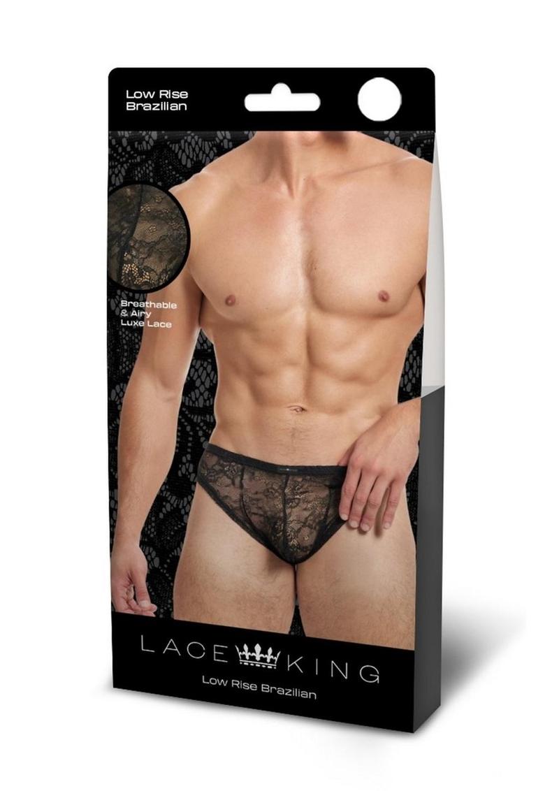 Bikini de encaje Lace King - Talla grande/extra grande - Negro
