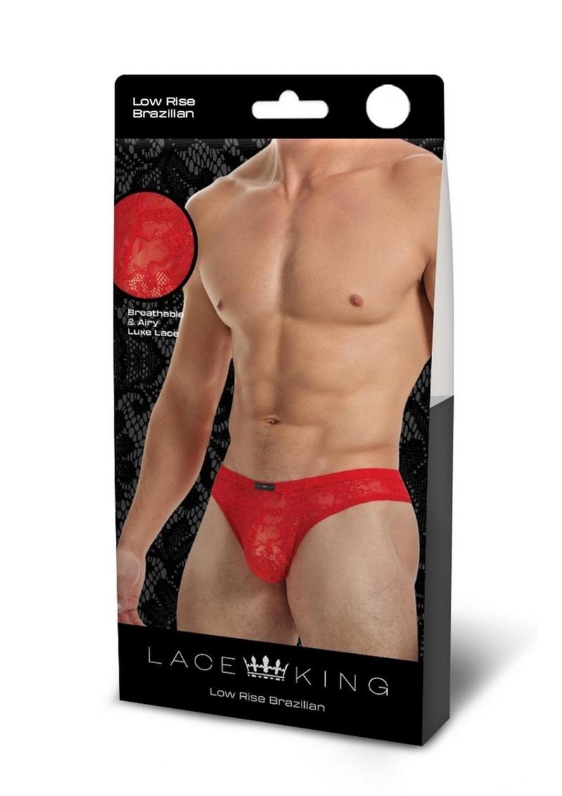 Bikini de encaje Lace King - L/XL - Rojo
