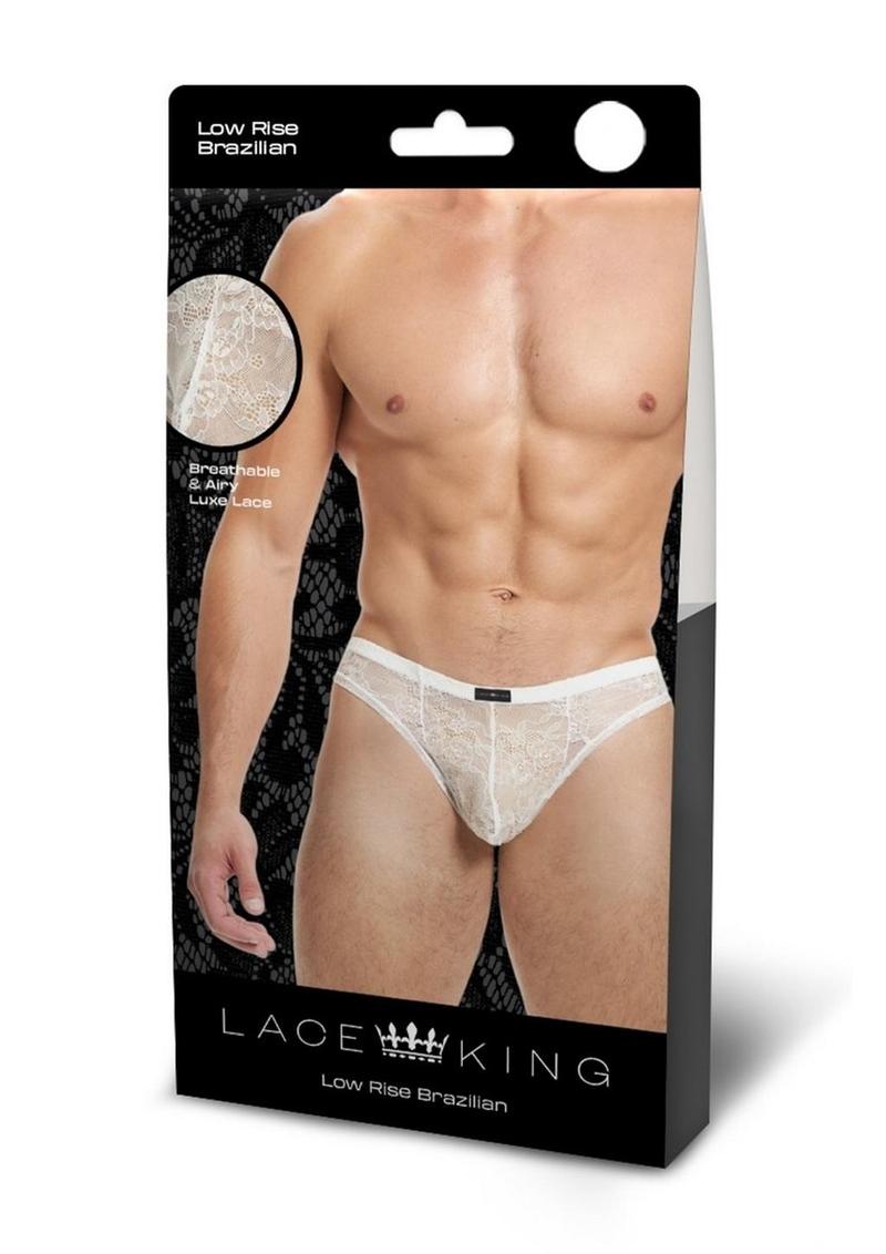 Bikini de encaje Lace King - Talla S/M - Blanco