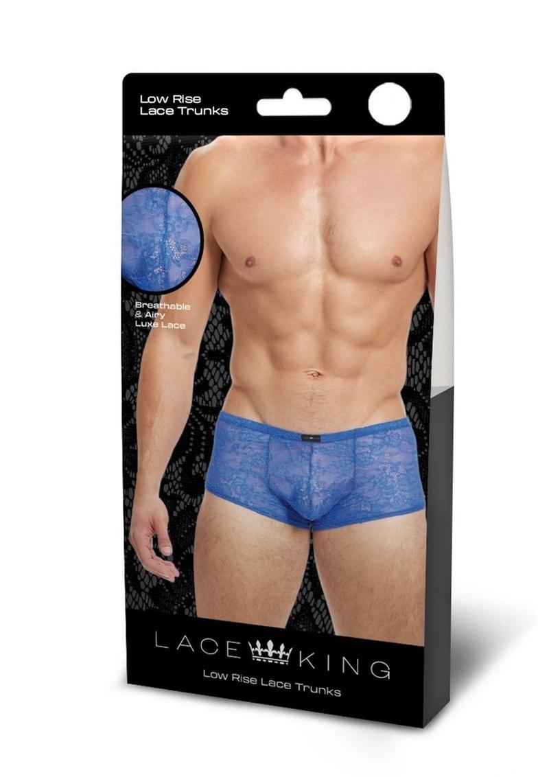 Bóxer de encaje Lace King - Mediano/Grande - Azul